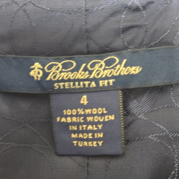 Brooks Brothers Stellita Fit U.S. Golf Assoc Gold Button Navy Wool Blazer 4 - Picture 9 of 12